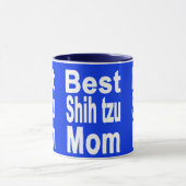 Mug Royal Blue Best Shih tzu Maman Mug, Chien (Centre)