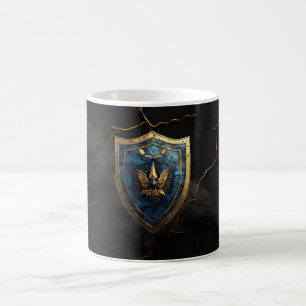 Mug Royal Blue Eagle Crest Gaming   