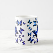 Mug Royal Blue Elegant Whimsical Butterflies (Centre)
