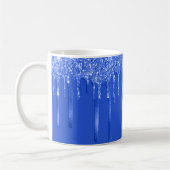 Mug Royal Blue Glitter Drips (Gauche)