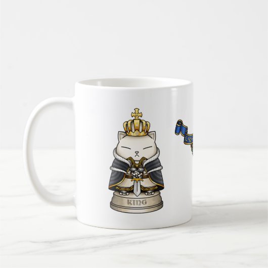 Mug Royal Cat Chess King Piece (Gauche)