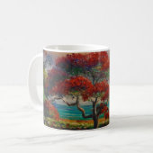Mug Royal Poinciana Tree & Boat par Mazz (Devant gauche)