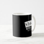 Mug Royal Spade Flush Skeleton King Queen Spades Ker G (Devant droit)
