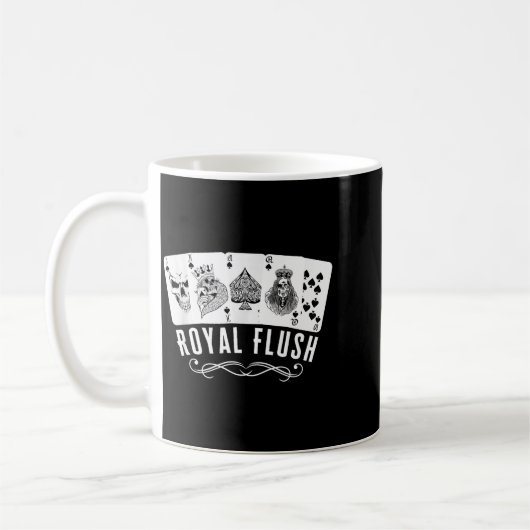 Mug Royal Spade Flush Skeleton King Queen Spades Ker G (Gauche)