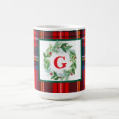 Mug Royal Stewart Christmas Plaid MONOGRAMME (Centre)