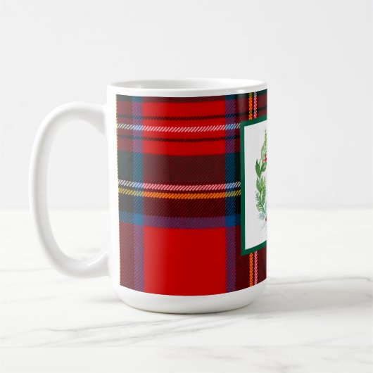 Mug Royal Stewart Christmas Plaid MONOGRAMME (Gauche)