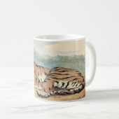 Mug Royal Tiger, Eugene Delacroix, French Watercolor, (Devant droit)