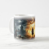 Mug Royaume éclairé par la tempête de l'art de courage (Devant gauche)
