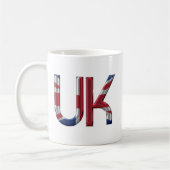 Mug Royaume-Uni Union Jack British Drapeau Typographie (Gauche)