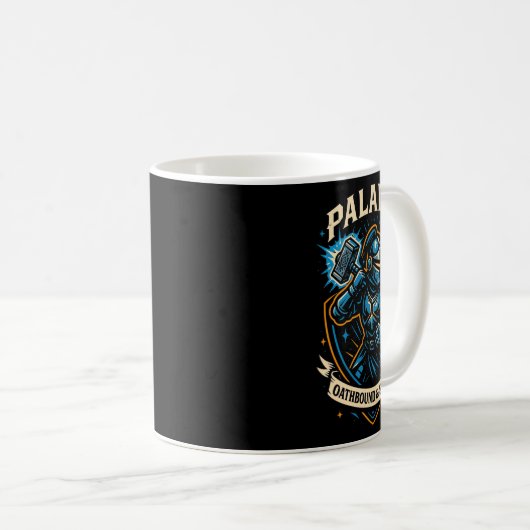 Mug Rpg Gamer Paladin D20 Dice Nerdy Geek Men Women Ki (Devant droit)