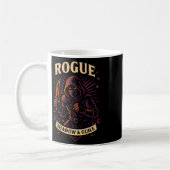 Mug Rpg Gamer Rogue D20 Dice Nerdy Geek Men Women Kids (Gauche)