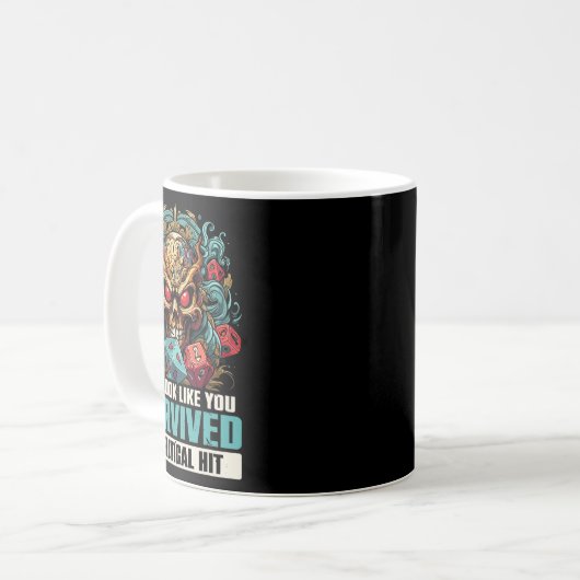 Mug Rpg Gaming Role Playing D20 Tabletop Games Funny R (Devant gauche)
