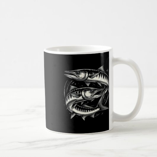 Mug Rracuda Poisson Graphisme Design Pour Femmes Et Ho (Droite)