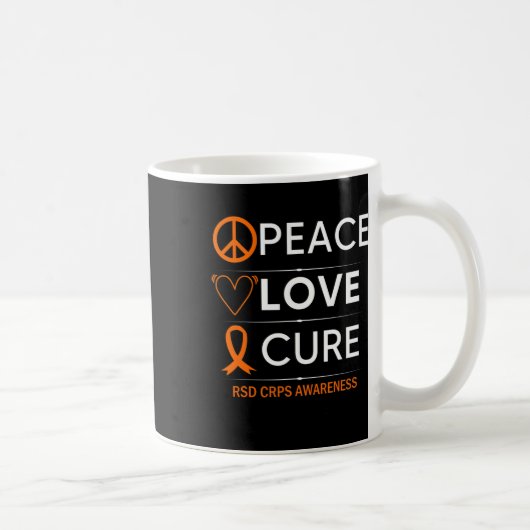 Mug Rsd Crps Sensibilisation Paix Amour Cure Fighter O (Droite)
