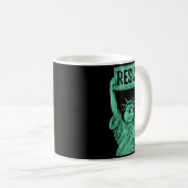 Mug Rtland Frog Funny City Art - Rtland Frog Protest (Devant droit)