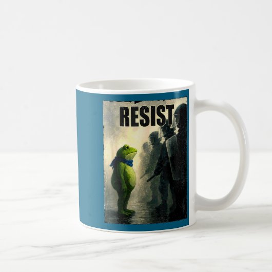 Mug Rtland Frog Resist Suprt Democracy (Droite)