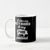 Mug Rub My Butt Funny Bbq Barbeque Smoker Grill Men Da (Gauche)