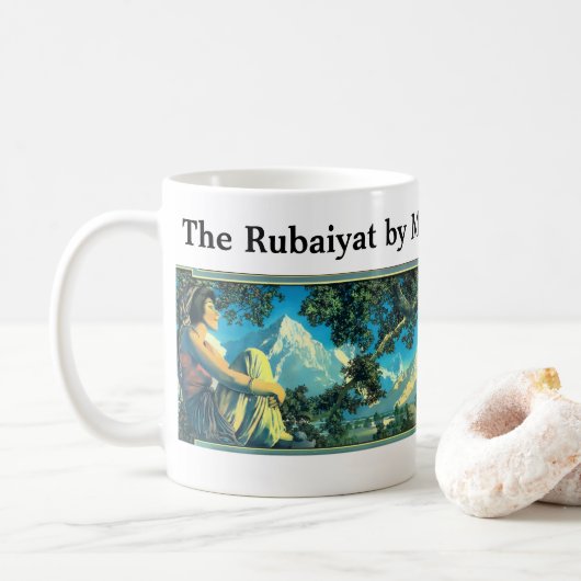 Mug Rubaiyat par Maxfield Parrish, 1917 (Avec donut)
