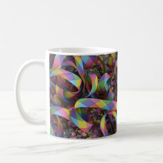 Mug Ruban arc-en-ciel abstrait LGBT FIDE (Gauche)