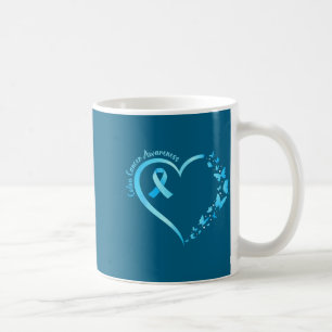 Mug Ruban bleu de sensibilisation au cancer colorectal