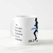 Mug Ruban bleu du marathon des hommes (Devant gauche)