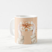 Mug Ruban bow cadeau pêche (Devant gauche)