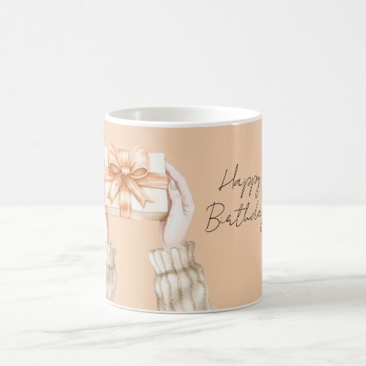 Mug Ruban bow cadeau pêche (Centre)