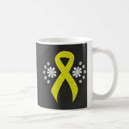 Mug Ruban Chalkboard Yellow Awareness (Droite)