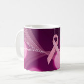 Mug Ruban de cancer du sein (Devant gauche)