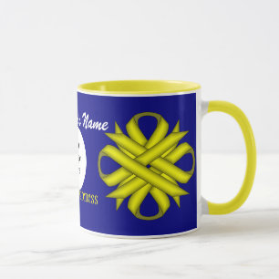 Mug Ruban de Clover jaune Tmpl par Kenneth Yoncich