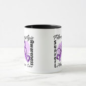 Mug Ruban de coeur - conscience de fibromyalgie (Centre)