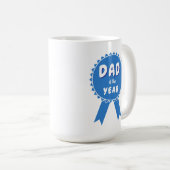 Mug Ruban de conception pour le prix de Papa de l'anné (Devant droit)