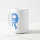 Mug Ruban de conception pour le prix de Papa de l'anné (Devant gauche)