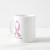 Mug Ruban de conscience de Bourgogne d'espoir (Devant gauche)