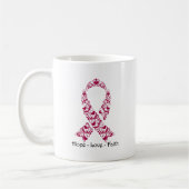 Mug Ruban de conscience de Bourgogne d'espoir (Gauche)