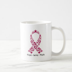Mug Ruban de conscience de Bourgogne d'espoir