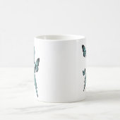 Mug Ruban de conscience de cancer du col de l'utérus (Centre)