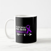 Mug Ruban de couleur violette pour la sensibilisation (Gauche)