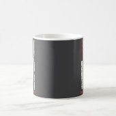 Mug Ruban de drapeau américain de février de sensibili (Centre)