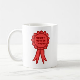 Mug Ruban de Récompense Rouge Ridicule Sans Effort