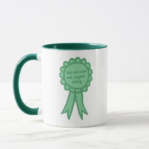 Mug Ruban de récompense Teal Ridicule Pas Insulté