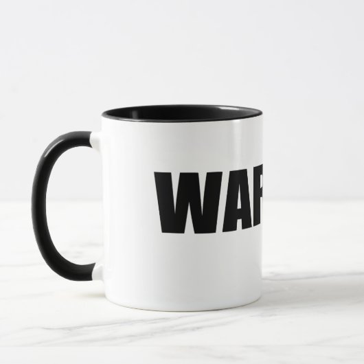 Mug Ruban de rose de guerrier de survivant de cancer (Gauche)