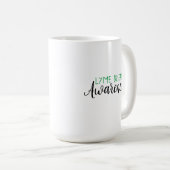 Mug Ruban de sensibilisation à la maladie de Lyme (Devant droit)