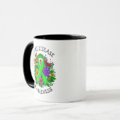 Mug Ruban de sensibilisation à la maladie de Lyme (Devant gauche)