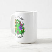 Mug Ruban de sensibilisation à la maladie de Lyme (Devant gauche)