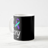 Mug Ruban de sensibilisation à la prévention du suicid (Devant gauche)