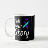 Mug Ruban de sensibilisation à la prévention du suicid (Gauche)