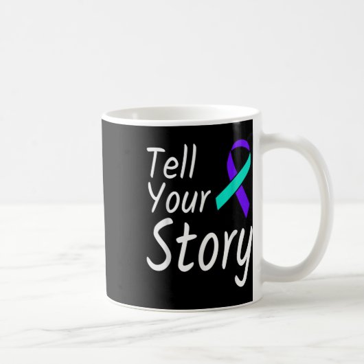Mug Ruban de sensibilisation à la prévention du suicid (Droite)