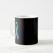 Mug Ruban de sensibilisation à la prévention Soutien (Devant gauche)