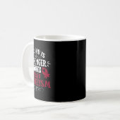 Mug Ruban de sensibilisation - Aneurysme cérébral (Devant gauche)